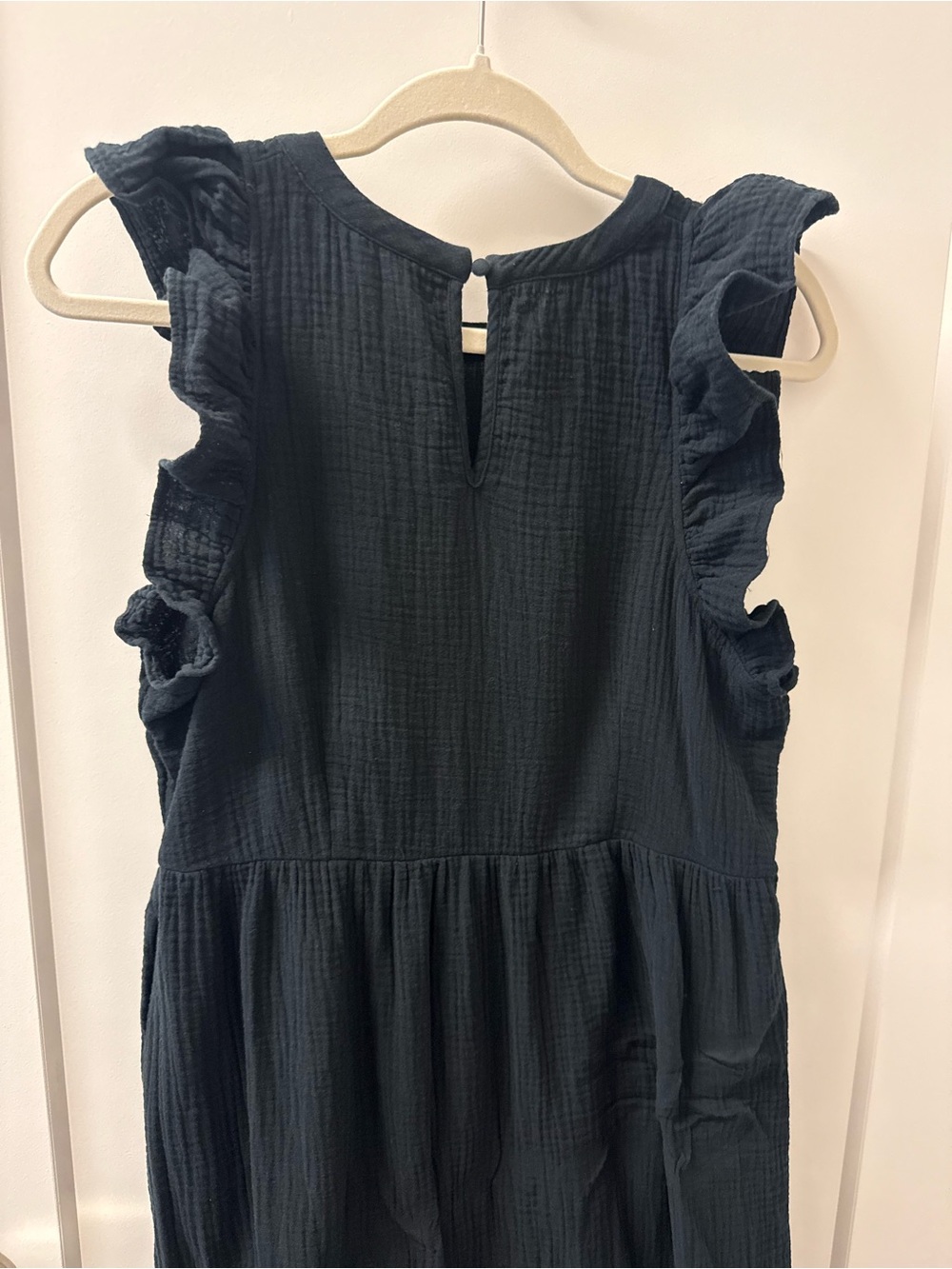 Universal Thread Black Tiered Ruffle Sleeve Maxi Dress Size Medium - Picture 16 of 16